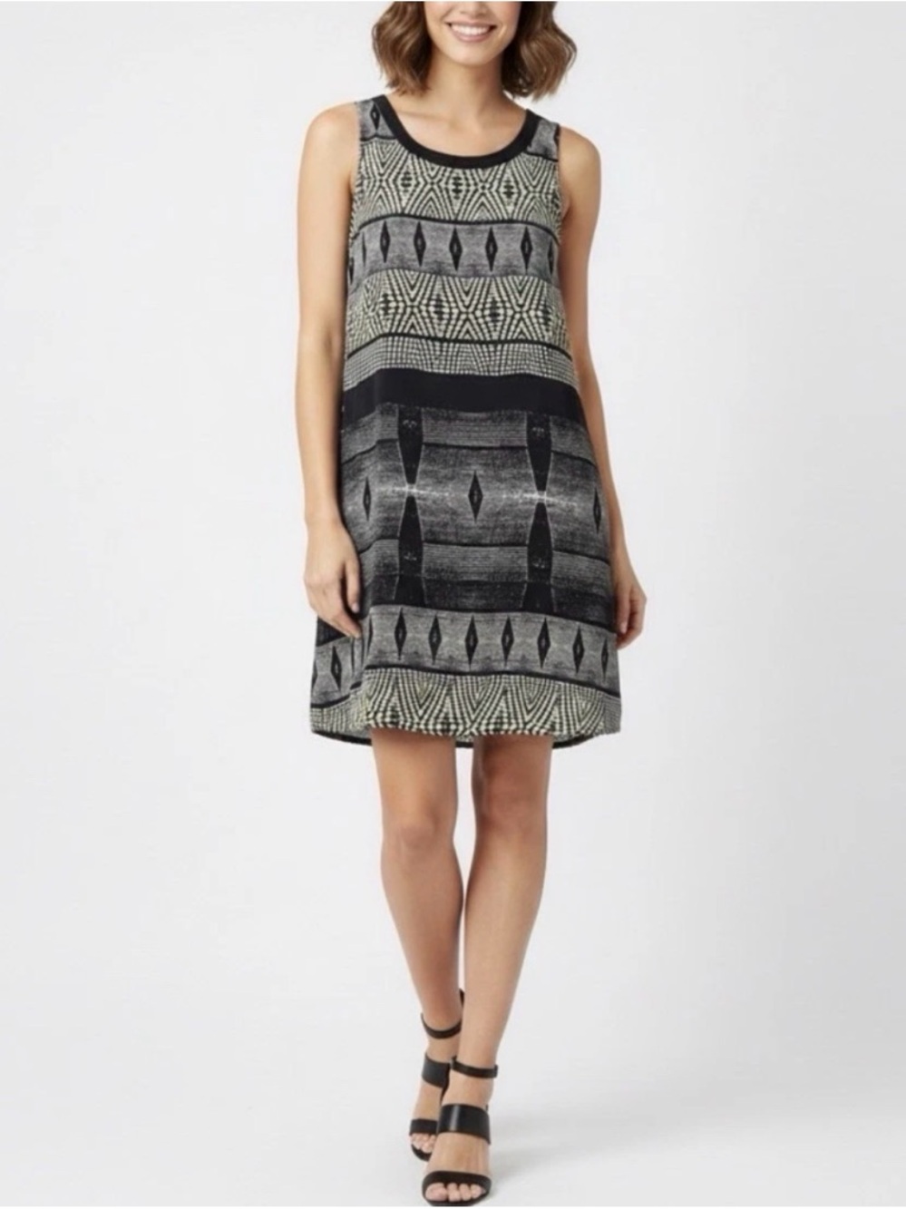 ASTR The Label Geometric Tank Dress Racerback Cut Out Mini Small - Picture 1 of 14